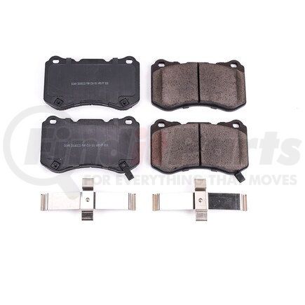 17-1049 by POWERSTOP BRAKES - Z17 EVOLUTION CERAMIC BRAKE PADS W/ HARDWARE