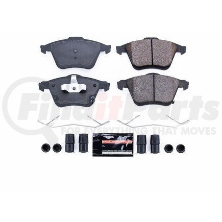 Z231186 by POWERSTOP BRAKES - Z23 EVOLUTION SPORT CARBON-FIBER BRAKE PADS W/ HARDWARE