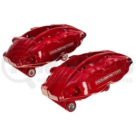 S6232 by POWERSTOP BRAKES - Red Powder Coated Calipers