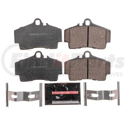 Z23738 by POWERSTOP BRAKES - Z23 EVOLUTION SPORT CARBON-FIBER BRAKE PADS W/ HARDWARE