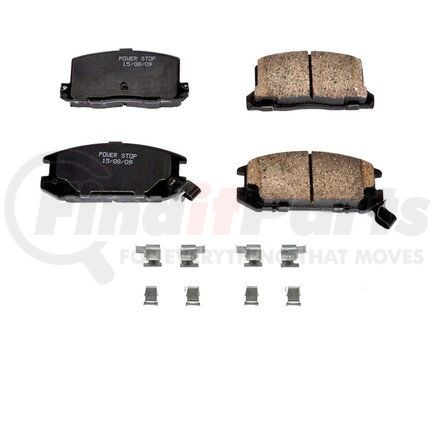 17-309 by POWERSTOP BRAKES - Z17 EVOLUTION CERAMIC BRAKE PADS W/ HARDWARE