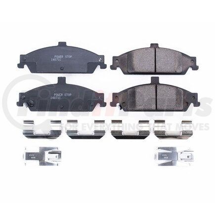 17-727 by POWERSTOP BRAKES - Z17 EVOLUTION CERAMIC BRAKE PADS W/ HARDWARE