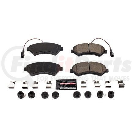 Z231540 by POWERSTOP BRAKES - Z23 EVOLUTION SPORT CARBON-FIBER BRAKE PADS W/ HARDWARE