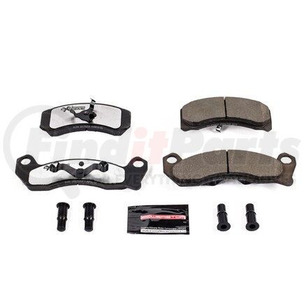 Z26199 by POWERSTOP BRAKES - Z26 STREET PERFORMANCE CARBON-FIBER CERAMIC BRAKE PADS W/ HARDWARE