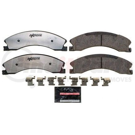 Z36-1565A by POWERSTOP BRAKES - Z36 TRUCK & TOW CARBON-FIBER CERAMIC BRAKE PADS W/ HARDWARE