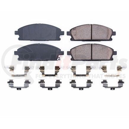 17-691 by POWERSTOP BRAKES - Z17 EVOLUTION CERAMIC BRAKE PADS W/ HARDWARE