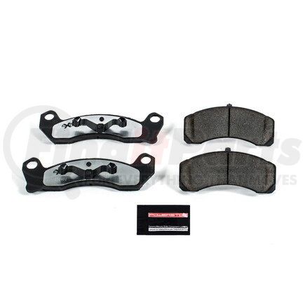 Z26499 by POWERSTOP BRAKES - Z26 STREET PERFORMANCE CARBON-FIBER CERAMIC BRAKE PADS W/ HARDWARE