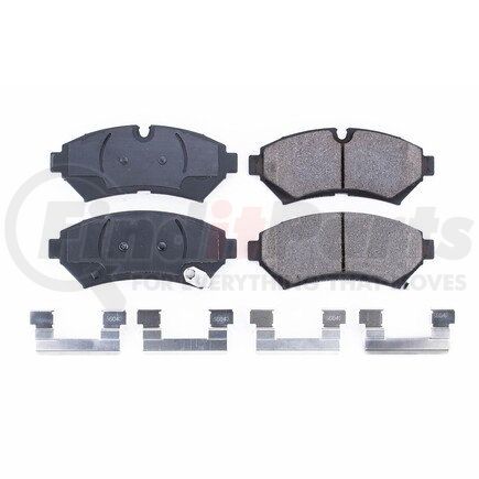 17-753 by POWERSTOP BRAKES - Z17 EVOLUTION CERAMIC BRAKE PADS W/ HARDWARE