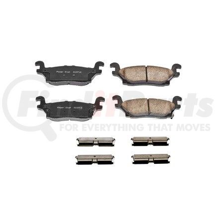 17-1120 by POWERSTOP BRAKES - Z17 EVOLUTION CERAMIC BRAKE PADS W/ HARDWARE