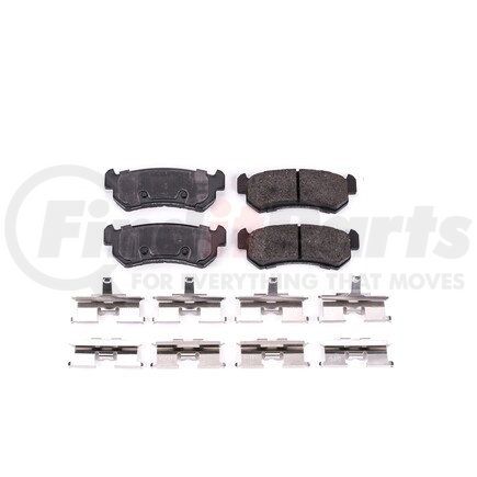 17-1036 by POWERSTOP BRAKES - Z17 EVOLUTION CERAMIC BRAKE PADS W/ HARDWARE