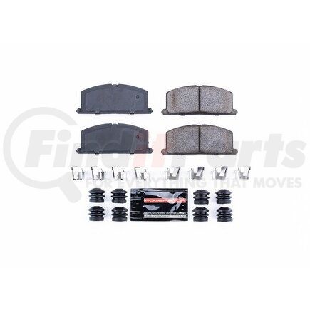 Z23242 by POWERSTOP BRAKES - Z23 EVOLUTION SPORT CARBON-FIBER BRAKE PADS W/ HARDWARE