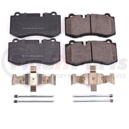 17-1223 by POWERSTOP BRAKES - Z17 EVOLUTION CERAMIC BRAKE PADS W/ HARDWARE