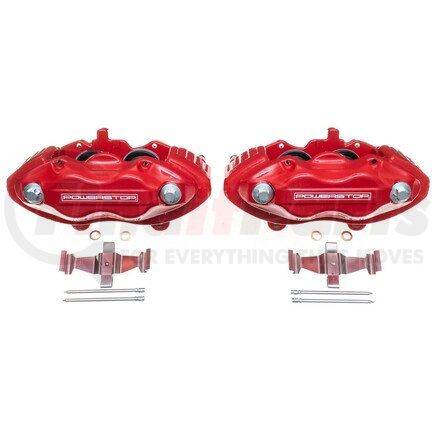 S5086 by POWERSTOP BRAKES - Red Powder Coated Calipers