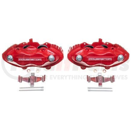 S5086 by POWERSTOP BRAKES - Red Powder Coated Calipers