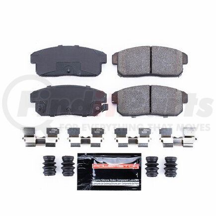 Z23900 by POWERSTOP BRAKES - Z23 EVOLUTION SPORT CARBON-FIBER BRAKE PADS W/ HARDWARE