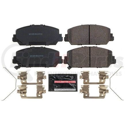 Z231697 by POWERSTOP BRAKES - Z23 EVOLUTION SPORT CARBON-FIBER BRAKE PADS W/ HARDWARE