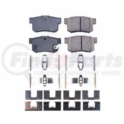 17-537 by POWERSTOP BRAKES - Z17 EVOLUTION CERAMIC BRAKE PADS W/ HARDWARE