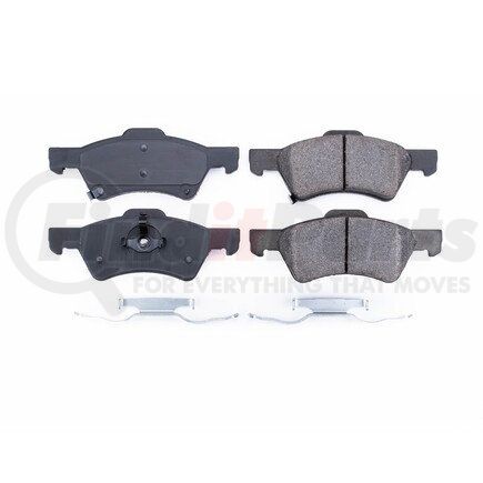 17-857 by POWERSTOP BRAKES - Z17 EVOLUTION CERAMIC BRAKE PADS W/ HARDWARE