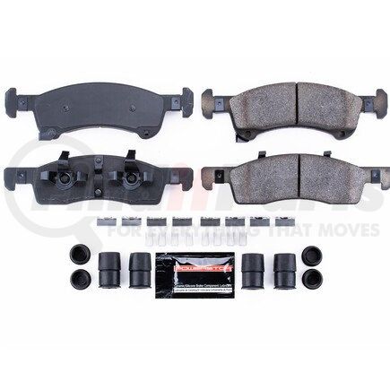 Z23934 by POWERSTOP BRAKES - Z23 EVOLUTION SPORT CARBON-FIBER BRAKE PADS W/ HARDWARE