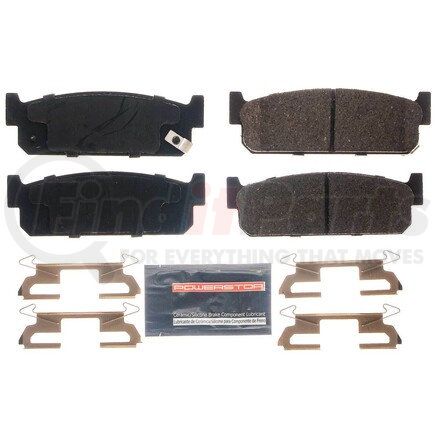 Z23588 by POWERSTOP BRAKES - Z23 EVOLUTION SPORT CARBON-FIBER BRAKE PADS W/ HARDWARE