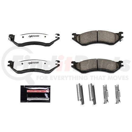 Z36-702 by POWERSTOP BRAKES - Z36 TRUCK & TOW CARBON-FIBER CERAMIC BRAKE PADS W/ HARDWARE