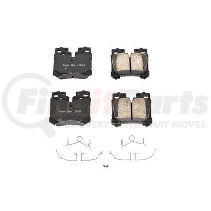 17-1283 by POWERSTOP BRAKES - Z17 EVOLUTION CERAMIC BRAKE PADS W/ HARDWARE