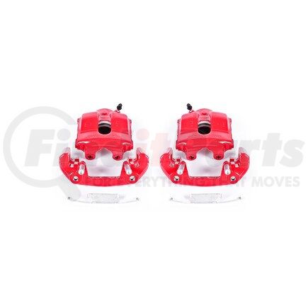 S1618 by POWERSTOP BRAKES - Red Powder Coated Calipers