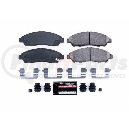 Z231378 by POWERSTOP BRAKES - Z23 EVOLUTION SPORT CARBON-FIBER BRAKE PADS W/ HARDWARE