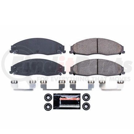 Z23921 by POWERSTOP BRAKES - Z23 EVOLUTION SPORT CARBON-FIBER BRAKE PADS W/ HARDWARE