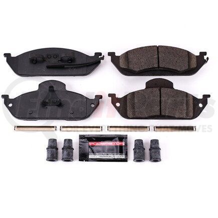 Z23760 by POWERSTOP BRAKES - Z23 EVOLUTION SPORT CARBON-FIBER BRAKE PADS W/ HARDWARE