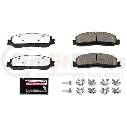 Z36-1631 by POWERSTOP BRAKES - Z36 TRUCK & TOW CARBON-FIBER CERAMIC BRAKE PADS W/ HARDWARE