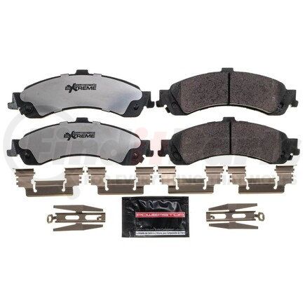 Z36-834 by POWERSTOP BRAKES - Z36 TRUCK & TOW CARBON-FIBER CERAMIC BRAKE PADS W/ HARDWARE