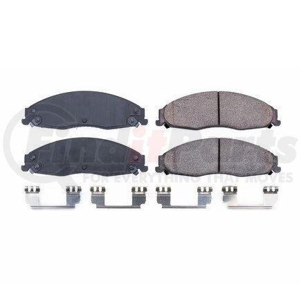 17-921 by POWERSTOP BRAKES - Z17 EVOLUTION CERAMIC BRAKE PADS W/ HARDWARE