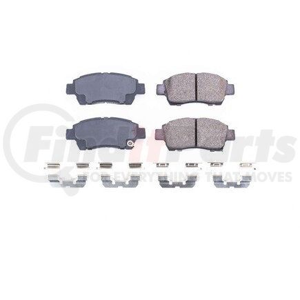 17-831 by POWERSTOP BRAKES - Z17 EVOLUTION CERAMIC BRAKE PADS W/ HARDWARE