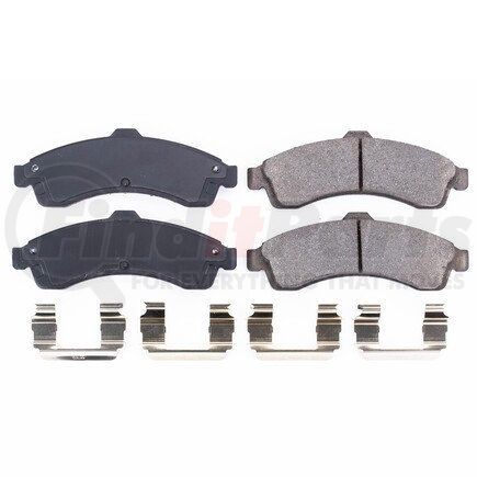 17-882 by POWERSTOP BRAKES - Z17 EVOLUTION CERAMIC BRAKE PADS W/ HARDWARE