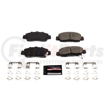 Z231860 by POWERSTOP BRAKES - Z23 EVOLUTION SPORT CARBON-FIBER BRAKE PADS W/ HARDWARE