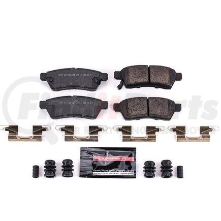 Z231100 by POWERSTOP BRAKES - Z23 EVOLUTION SPORT CARBON-FIBER BRAKE PADS W/ HARDWARE