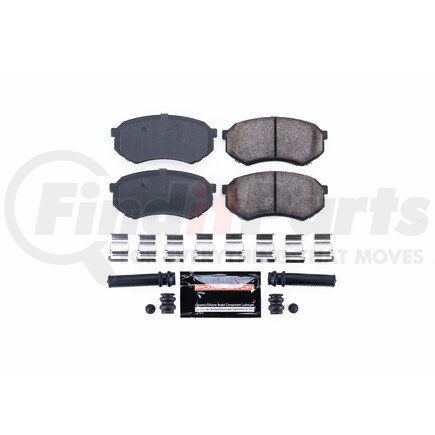 Z23389 by POWERSTOP BRAKES - Z23 EVOLUTION SPORT CARBON-FIBER BRAKE PADS W/ HARDWARE