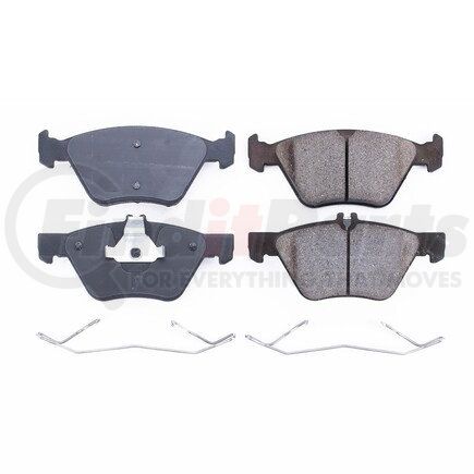 17-740 by POWERSTOP BRAKES - Z17 EVOLUTION CERAMIC BRAKE PADS W/ HARDWARE