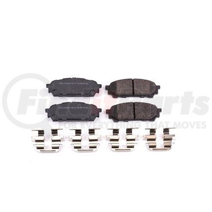 17-1004 by POWERSTOP BRAKES - Z17 EVOLUTION CERAMIC BRAKE PADS W/ HARDWARE