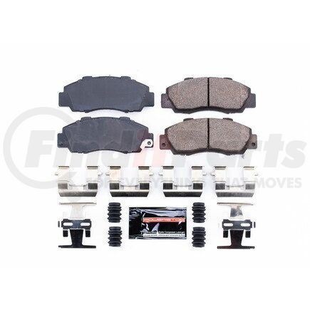 Z23503 by POWERSTOP BRAKES - Z23 EVOLUTION SPORT CARBON-FIBER BRAKE PADS W/ HARDWARE