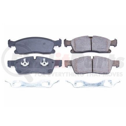 17-1629 by POWERSTOP BRAKES - Z17 EVOLUTION CERAMIC BRAKE PADS W/ HARDWARE