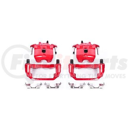 S2806 by POWERSTOP BRAKES - Red Powder Coated Calipers