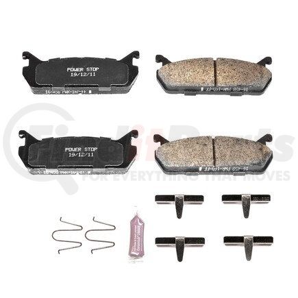 Z23458 by POWERSTOP BRAKES - Z23 EVOLUTION SPORT CARBON-FIBER BRAKE PADS W/ HARDWARE