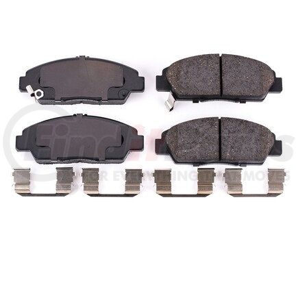 17-568 by POWERSTOP BRAKES - Z17 EVOLUTION CERAMIC BRAKE PADS W/ HARDWARE