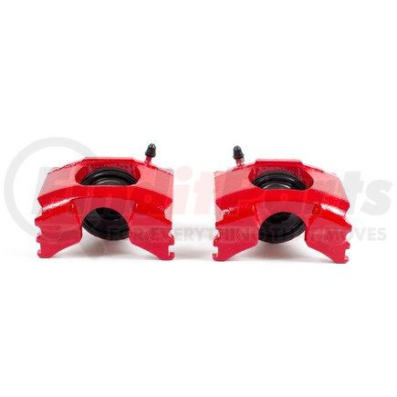 S4196 by POWERSTOP BRAKES - Red Powder Coated Calipers