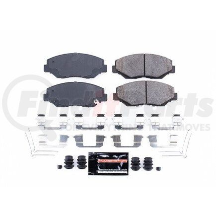 Z23914 by POWERSTOP BRAKES - Z23 EVOLUTION SPORT CARBON-FIBER BRAKE PADS W/ HARDWARE