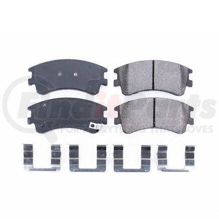 17-957 by POWERSTOP BRAKES - Z17 EVOLUTION CERAMIC BRAKE PADS W/ HARDWARE