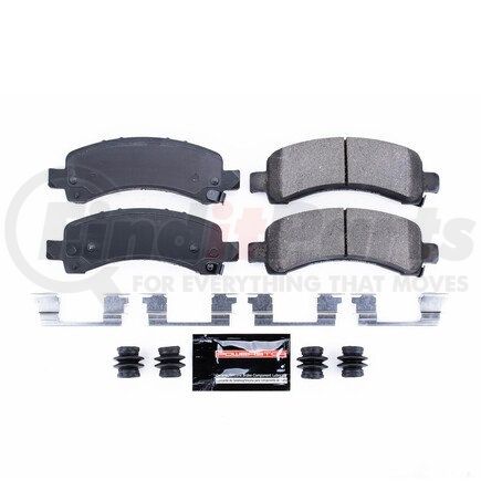 Z23974 by POWERSTOP BRAKES - Z23 EVOLUTION SPORT CARBON-FIBER BRAKE PADS W/ HARDWARE