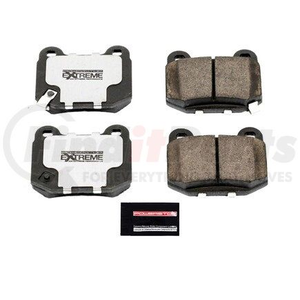 Z26961 by POWERSTOP BRAKES - Z26 STREET PERFORMANCE CARBON-FIBER CERAMIC BRAKE PADS W/ HARDWARE